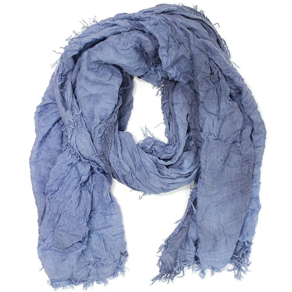 Acid Wash Scarf - Blue