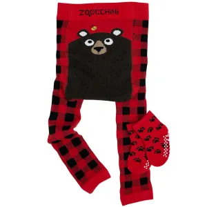 Baby/Toddler Crawler Leggings & Socks Set - Bosley the Bear