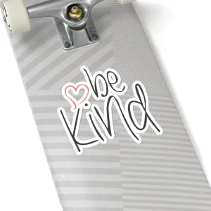 be kind Heart Car Sticker (6X6)