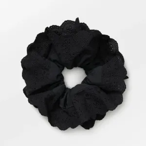 Becksöndergaard Black Musa Anglaise Scrunchie