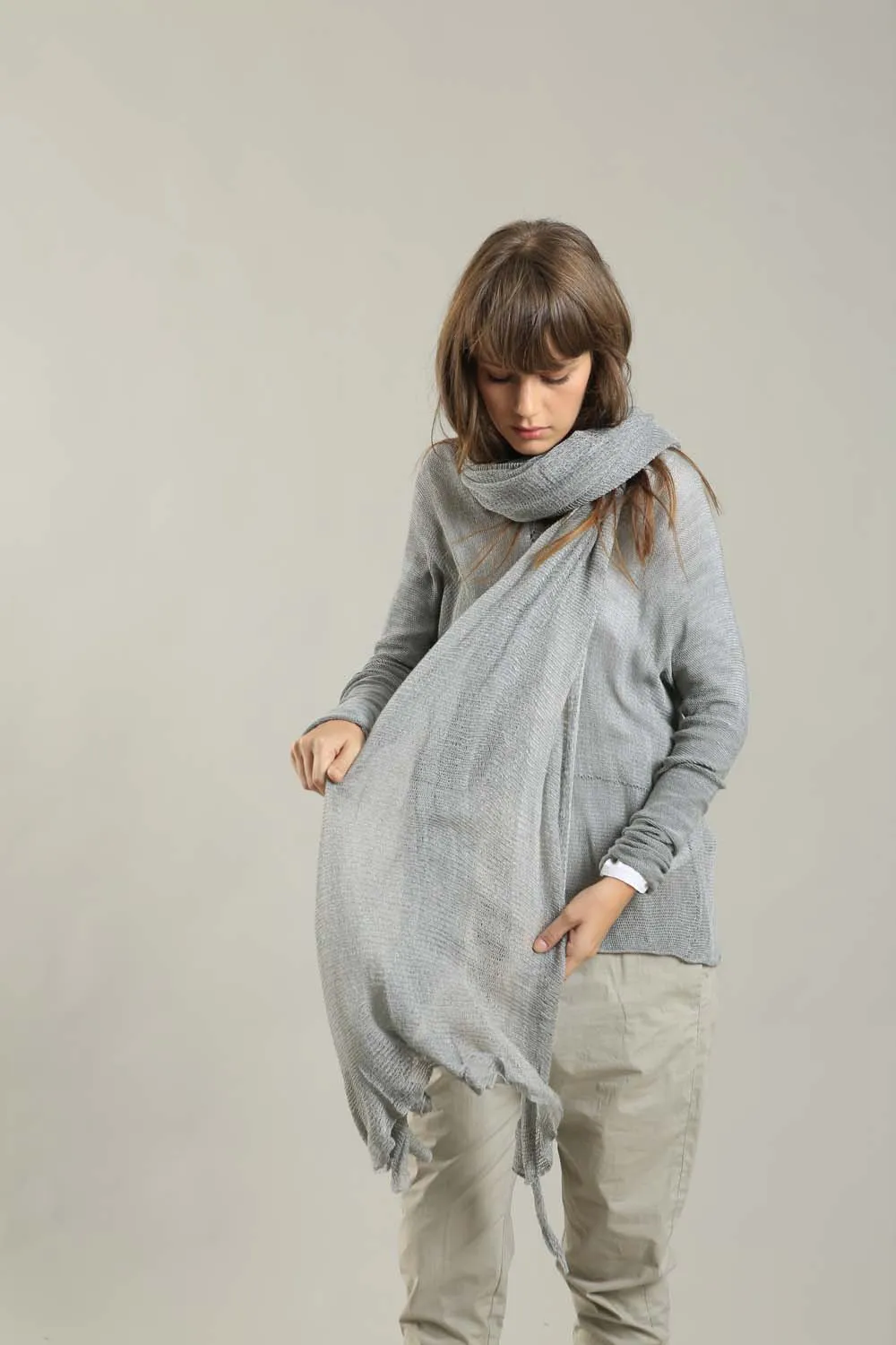 Big Air Bamboo & Soy Scarf - Silver Gray