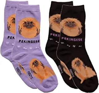 Black Pekingese Socks