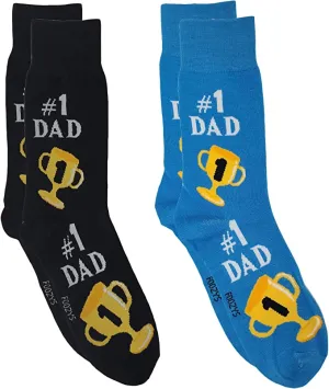 BLUE #1 DAD MENS SOCKS