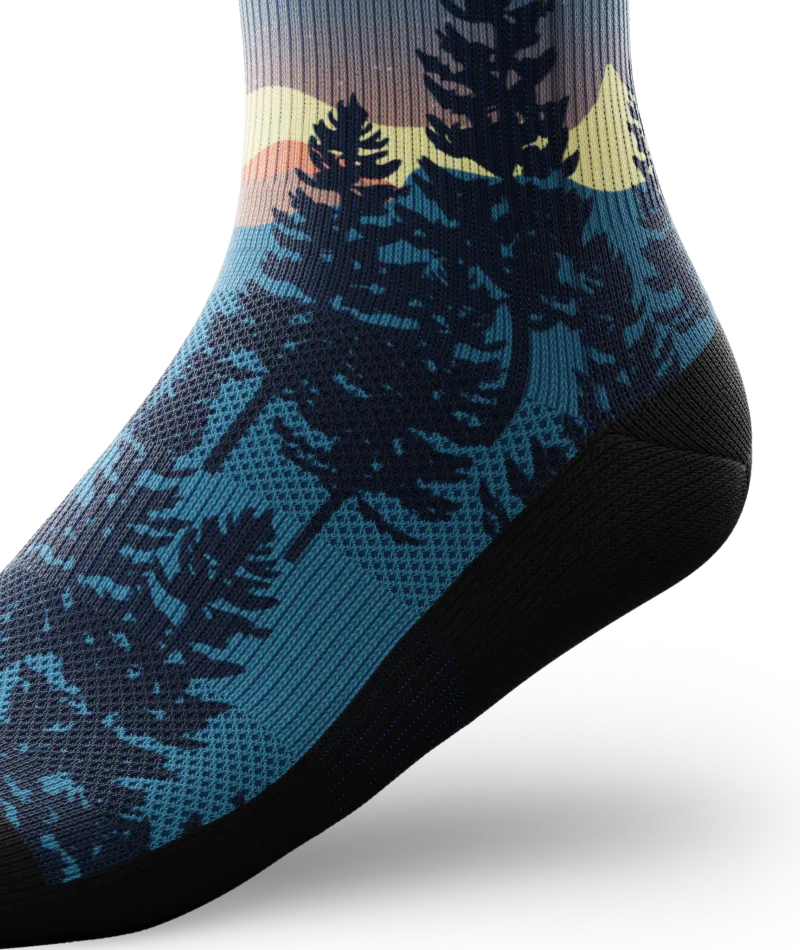 Bright Night Quarter Socks