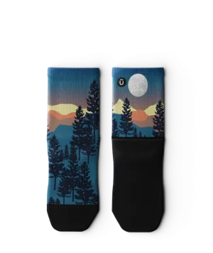 Bright Night Quarter Socks