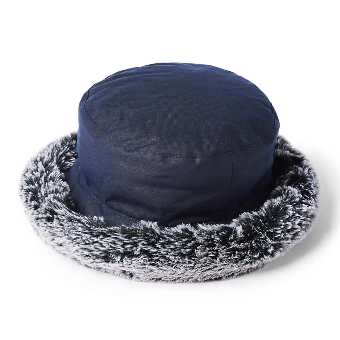 British Wax & Fur Ladies Hat - Navy by Failsworth