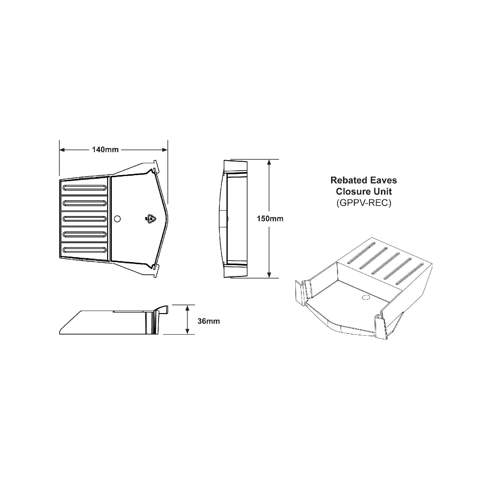 Brown Dry Verge Kit Universally Handed, Easy Fit System