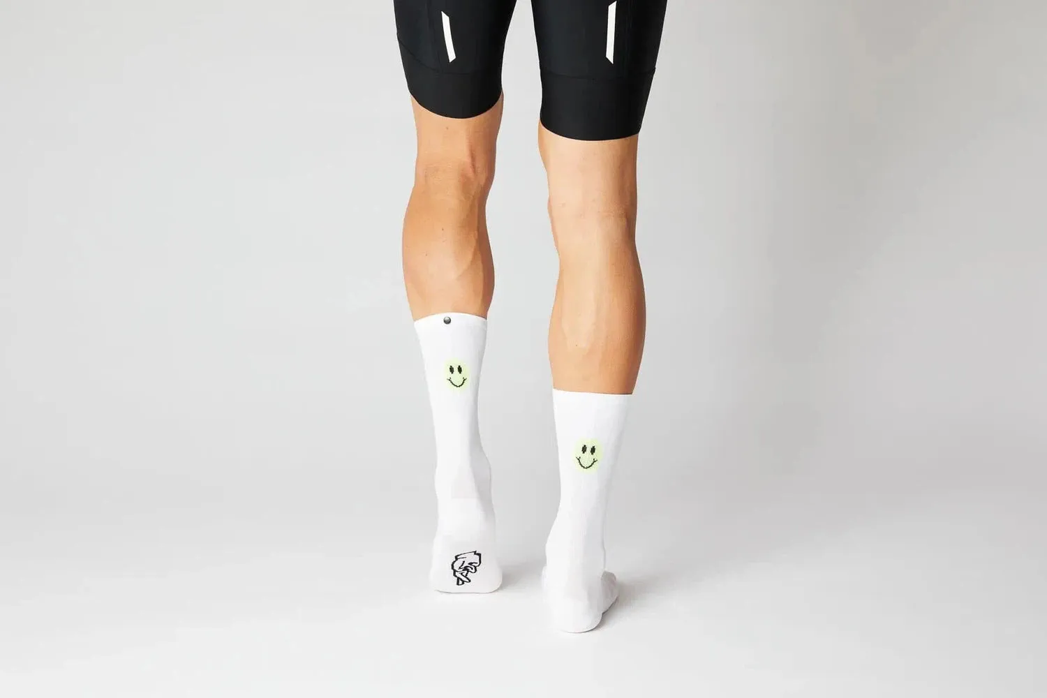 FINGERSCROSSED Socks Smiley - White/Neon