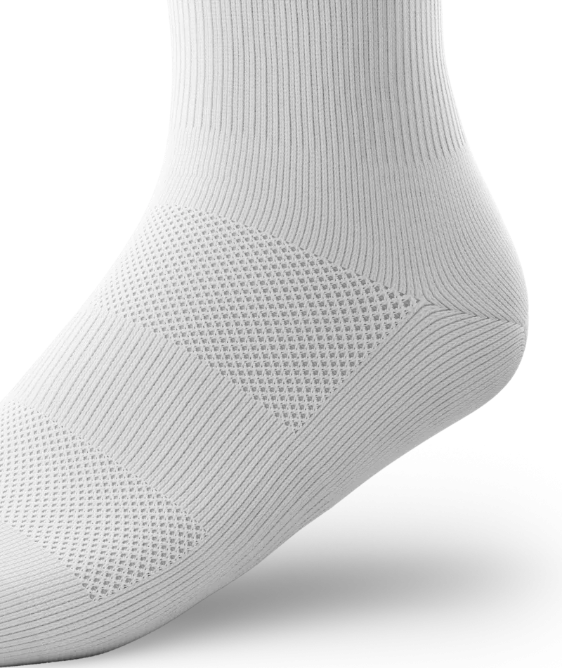 Flagship Quarter Socks White