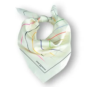 FRENCH SILK SCARF - ZEN - Multicolor - 27x27"