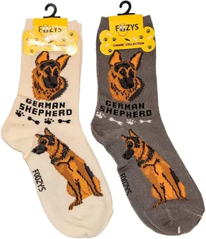 Grey German Shepherd Socks