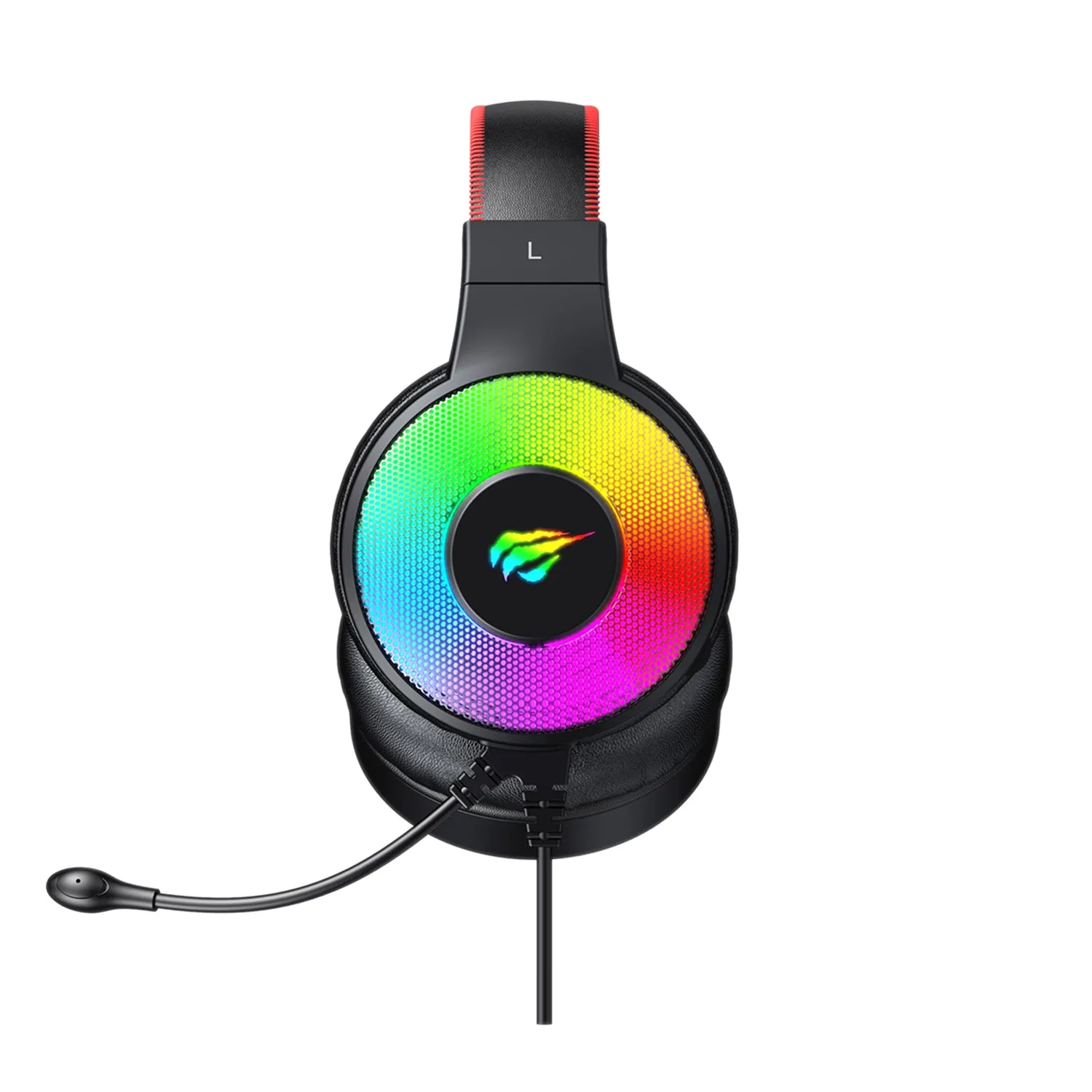 HAVIT H2013D RGB Gaming Headphone with Surround Sound & All-inclusive Skin Earmuffs