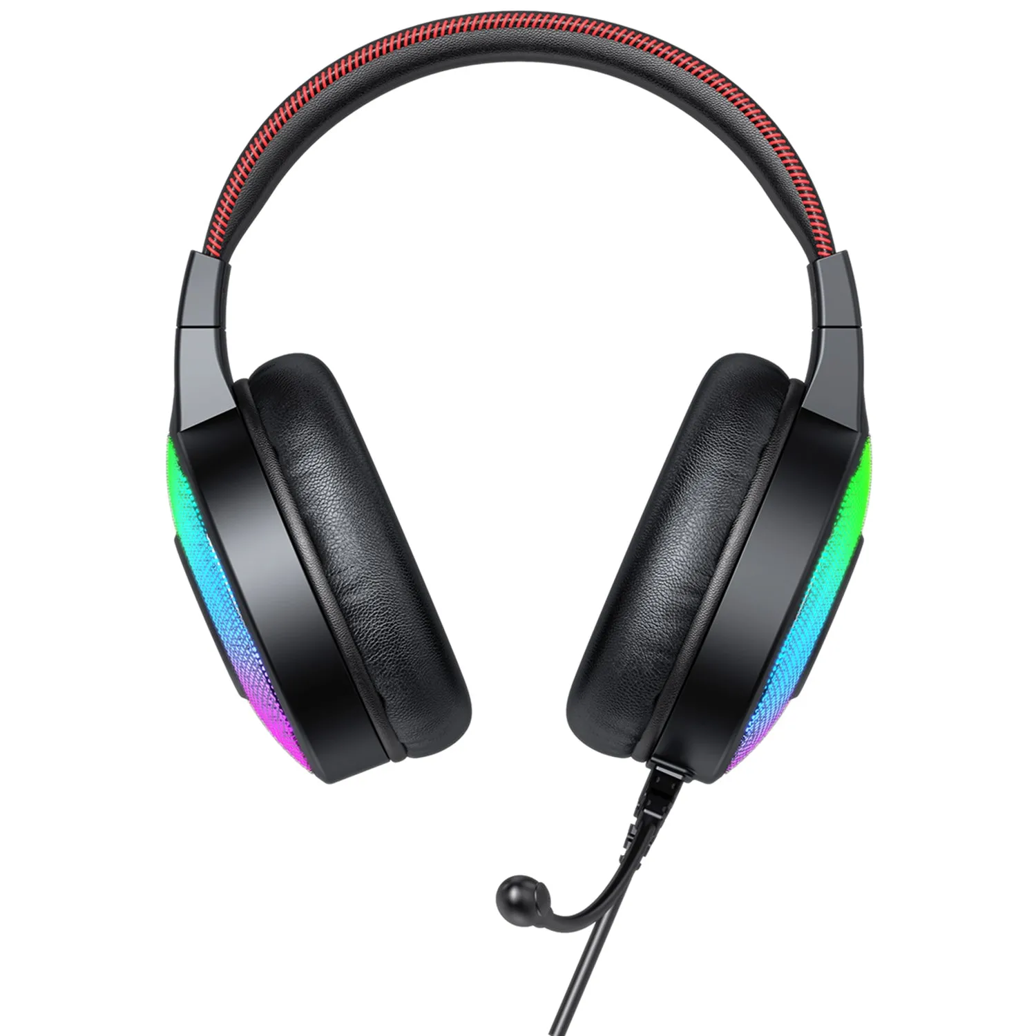 HAVIT H2013D RGB Gaming Headphone with Surround Sound & All-inclusive Skin Earmuffs