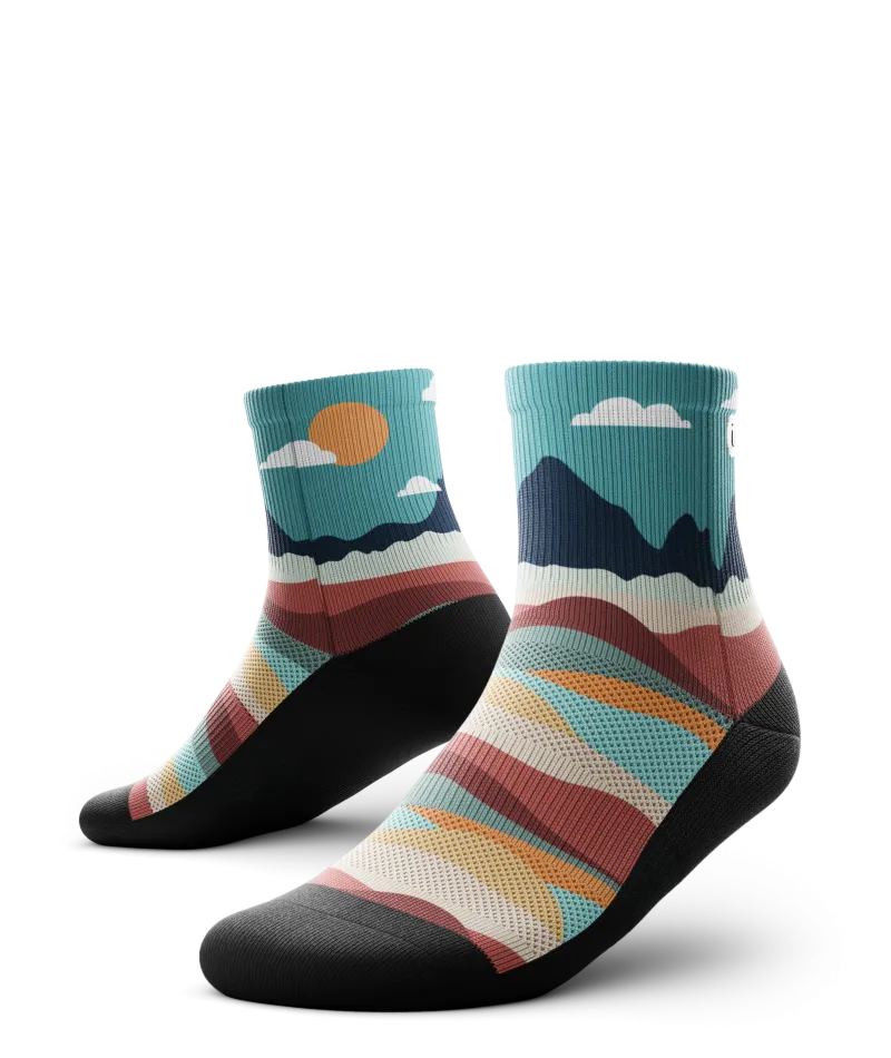 Head In The Clouds Quarter Socks