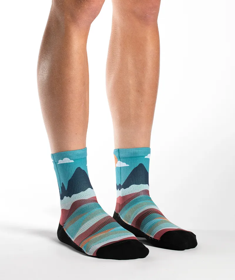 Head In The Clouds Quarter Socks