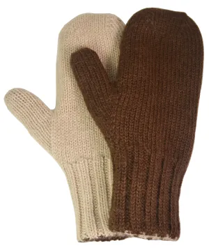 Heavy Weight Reversible Alpaca Mittens