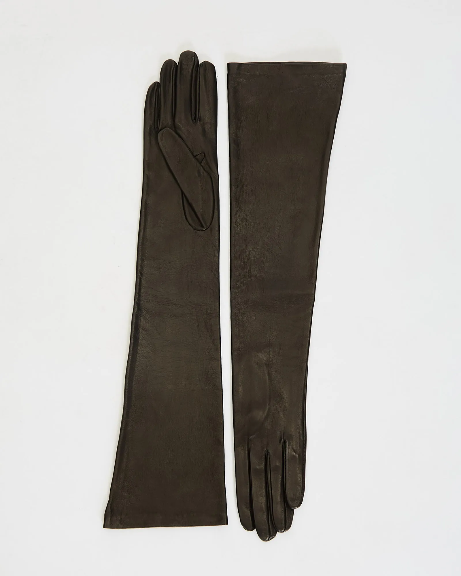 Long Leather Gloves