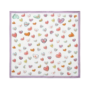 Love Hearts Silk Mini Scarf