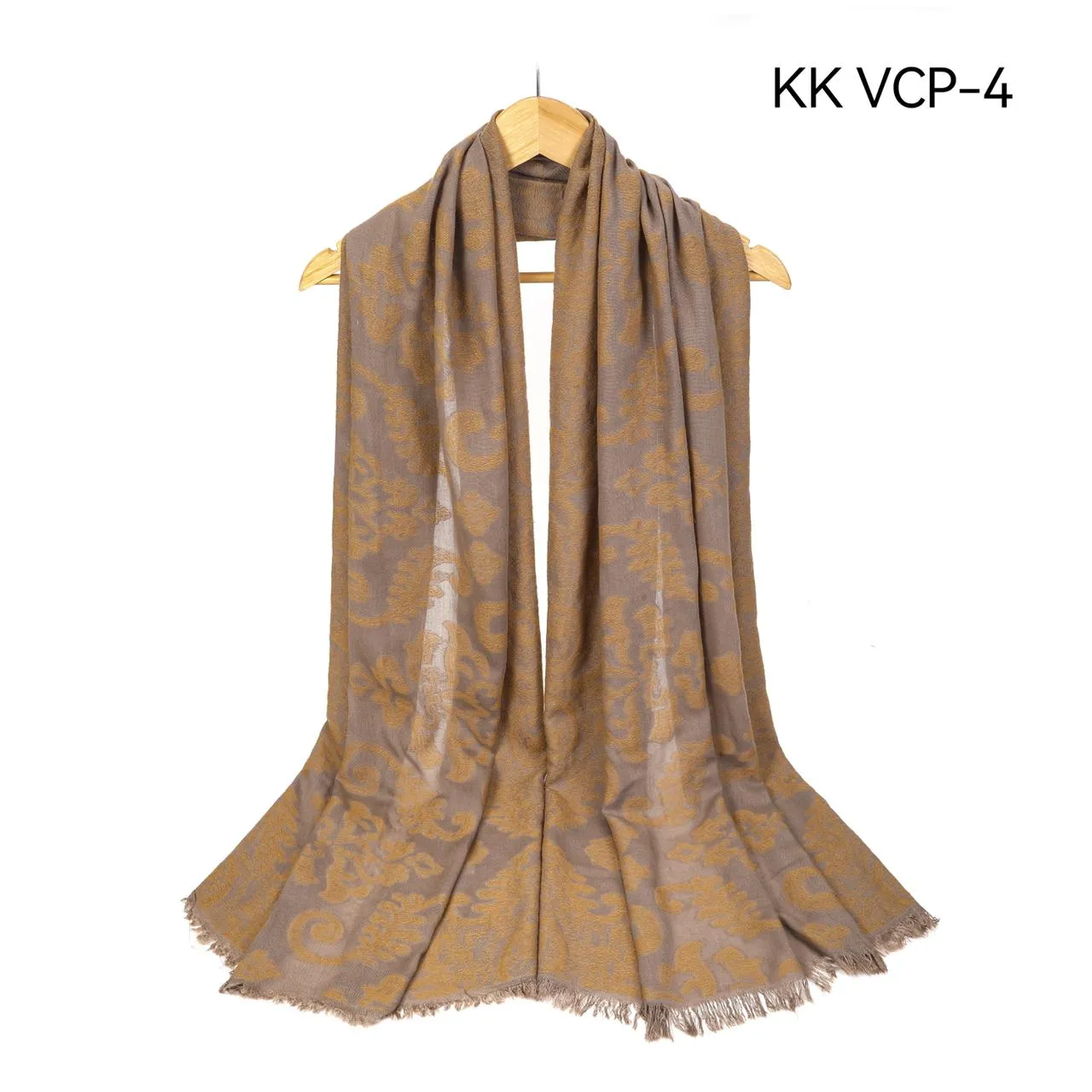 MAXI Emb Design HIJAB VISCOSE/COTTON SHAWL OVERSIZE SCARF SARONG WRAP-VCP-4