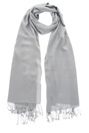 MAYA Silver Grey Viscose Woman Scarf