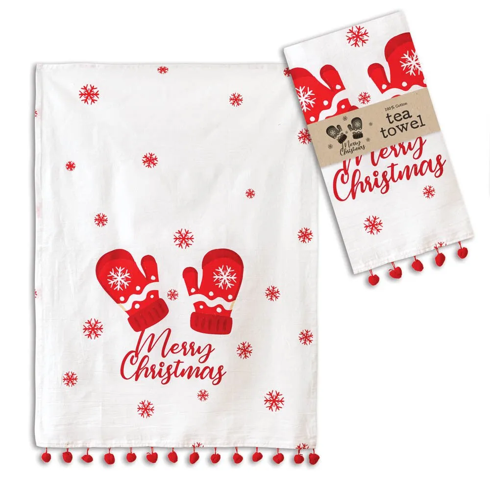 Mittens Cotton Tea Towel