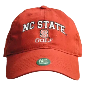 NC State Wolfpack Golf Red Relaxed Fit Adjustable Hat