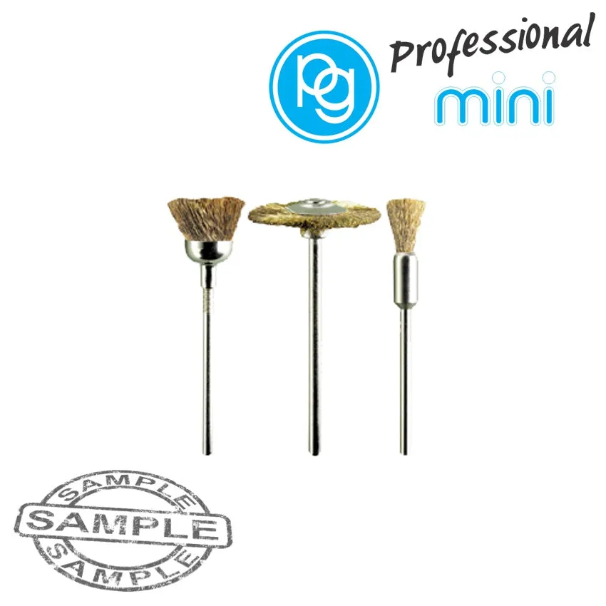 PG ASSORTED BRASS BRUSHES. 3PCS M4070