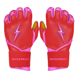 PREMIUM PRO BADER Series Long Cuff Batting Gloves | PINK