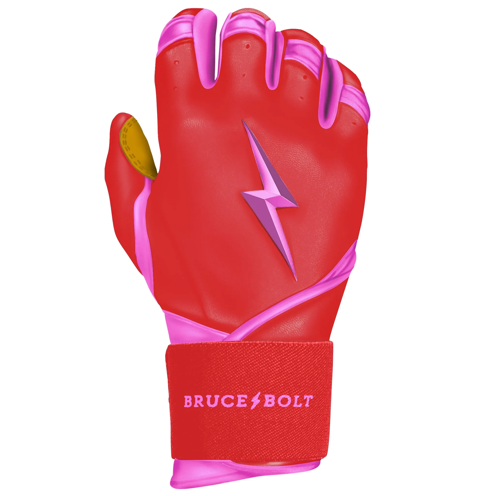 PREMIUM PRO BADER Series Long Cuff Batting Gloves | PINK