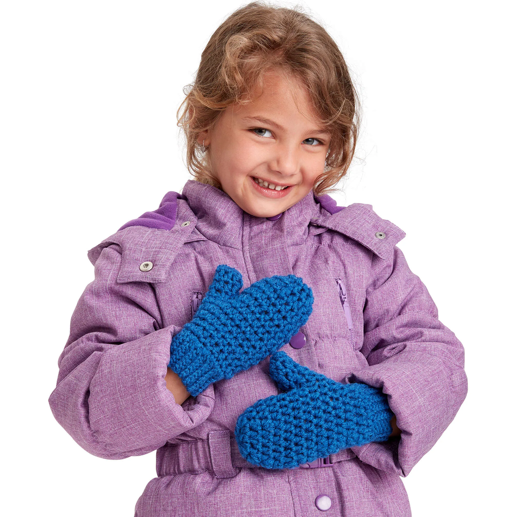 Red Heart Family Size Crochet Mittens