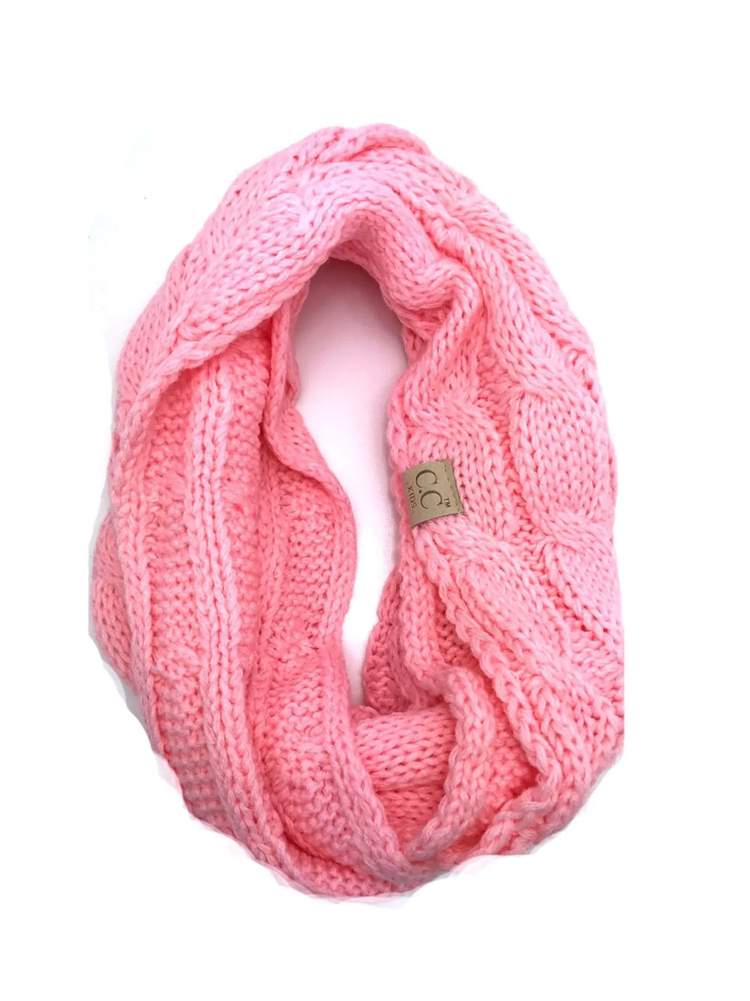 SF-800-KIDS PALE PINK INFINITY SCARF