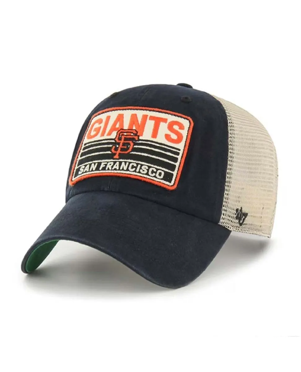 SF Giants Baseball Hat Black Four Stroke Clean Up