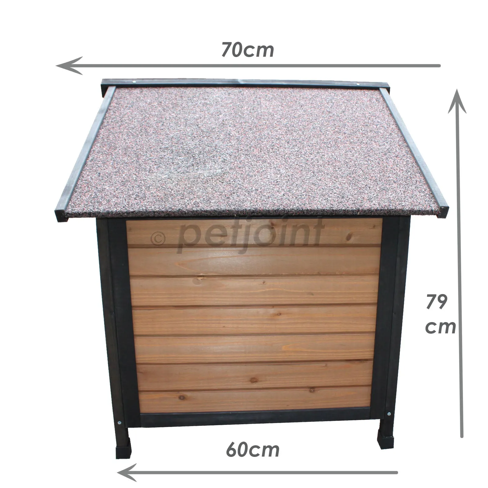 Small Dog House With Balcony Outdoor Pet Kennel Jack Russell