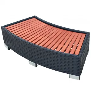 Spa Step Gray Poly Rattan 36.2"x17.7"x9.8"