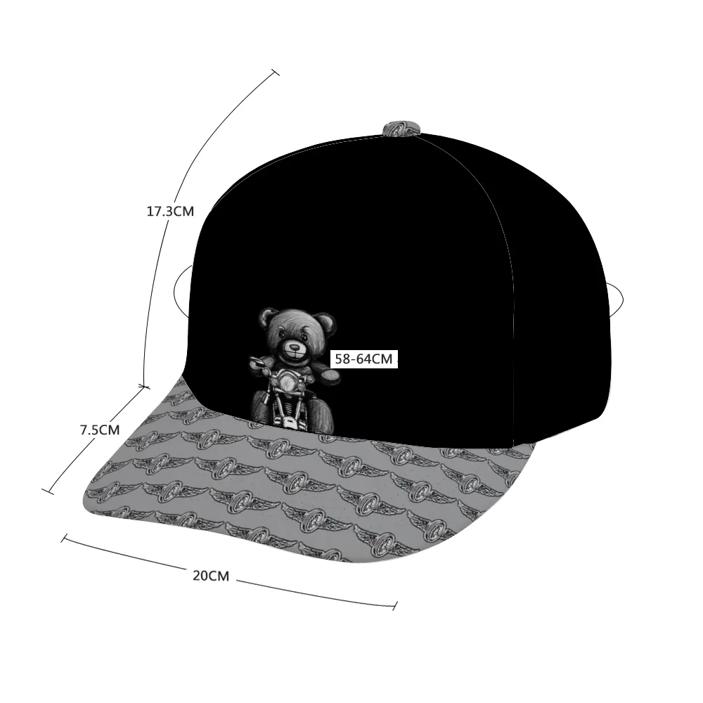 Teddy Ride Unisex Adjustable Curved Bill Hat