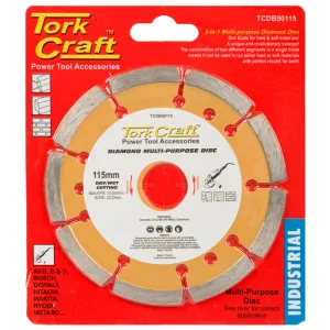 TORK CRAFT DIAMOND BLADE MULTI PURP. 115MM HARD & SOFT MAT. TCDB50115