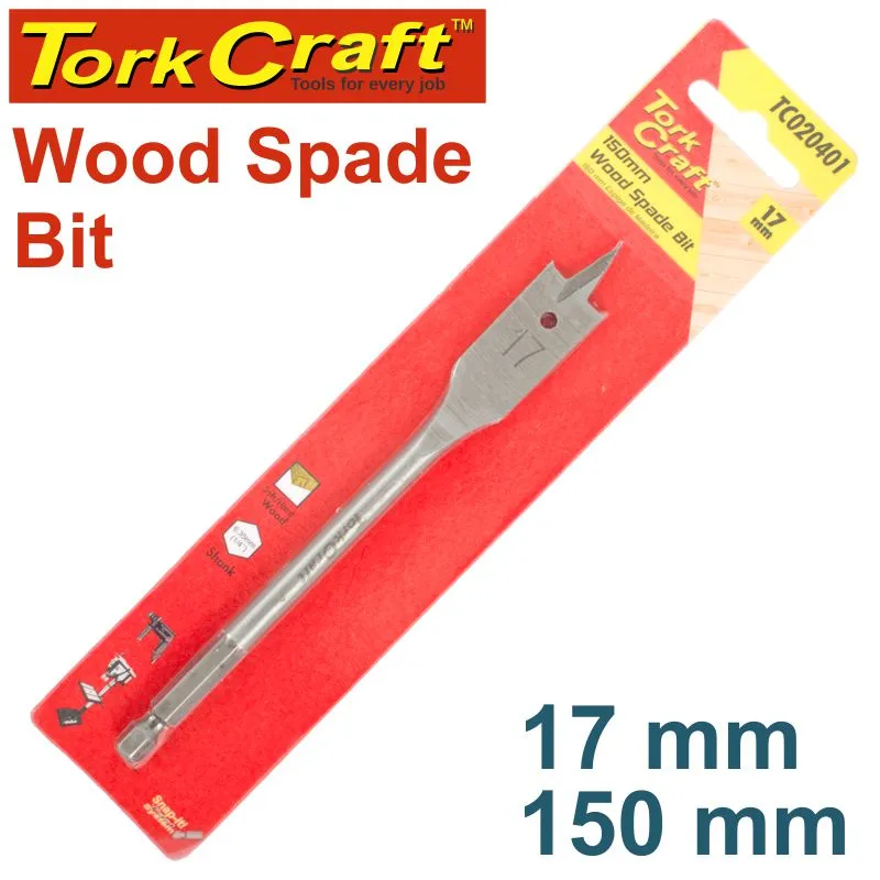 TORK CRAFT SPADE BIT 17MM 150MM TC020401