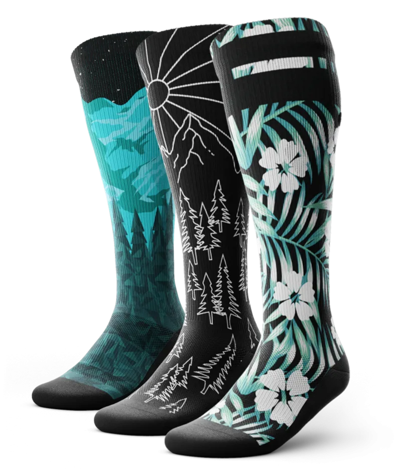 Wilderness Knee High Compression Socks 3-Pack