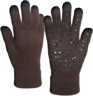 Winter Knit Gloves Touchscreen Warm Thermal Soft Lining Elastic Cuff Texting Anti-Slip 3 Size Choice for Women Men